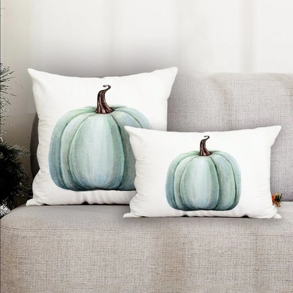 Other - Farmhouse Fall Pumpkin Print Pillow Cover Set of 2